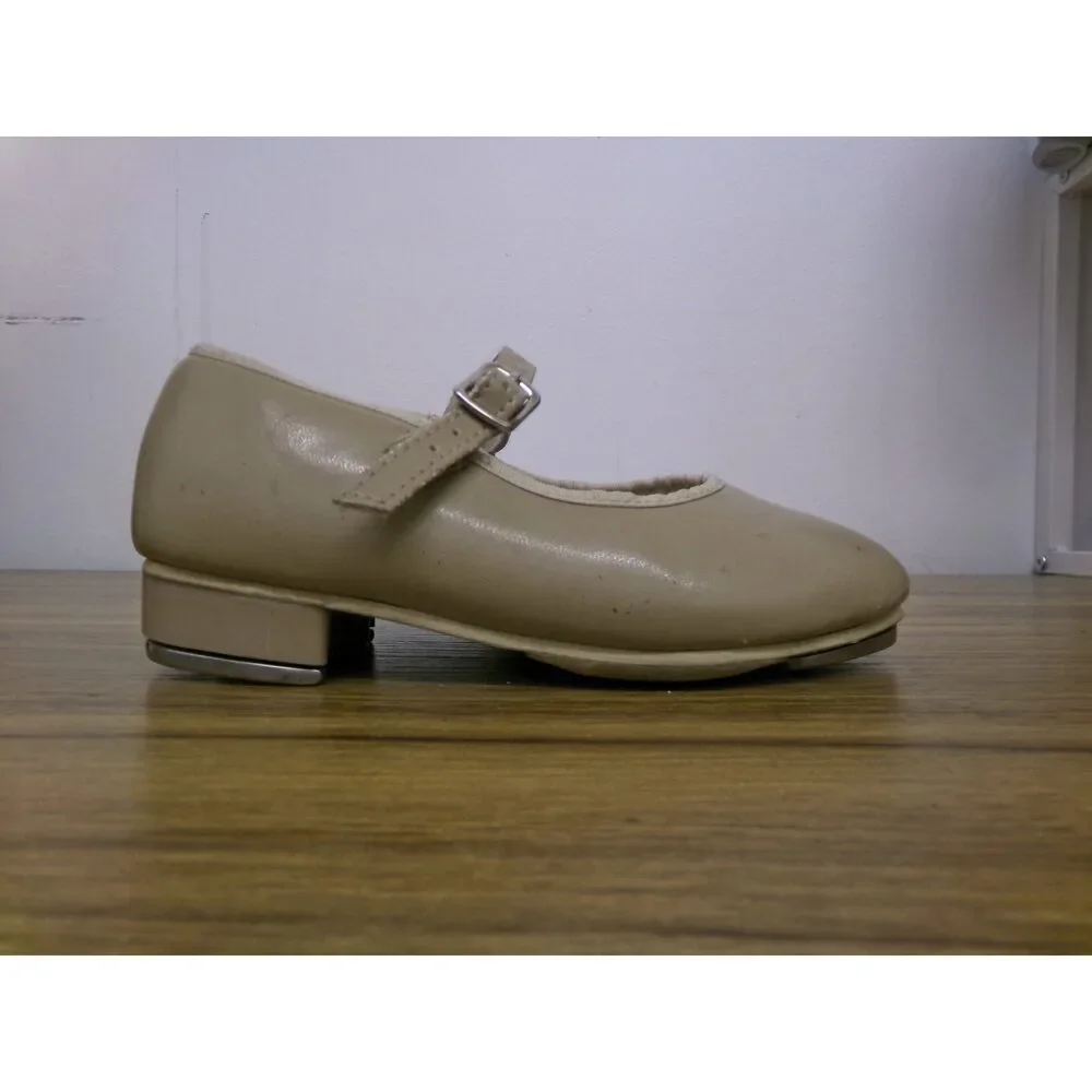 Pre-Owned Dance Tap Shoes Revolution 823 Child 12M Mary Jane Leather Buckle Stu